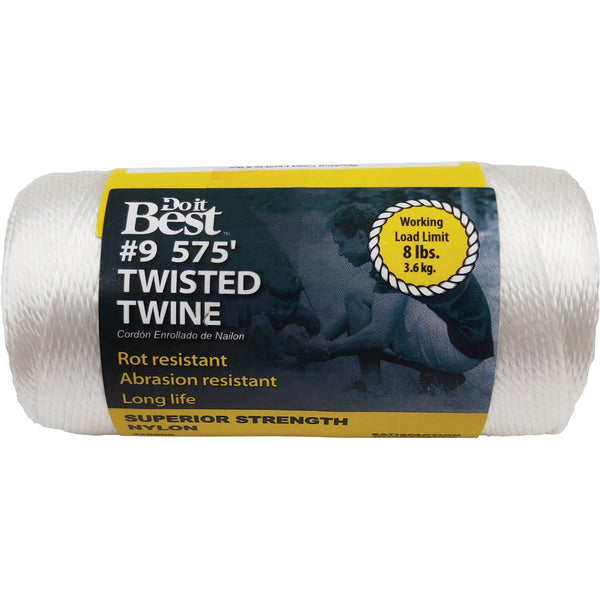 Do it Best #9 x 575 Ft. White Nylon Twisted Twine