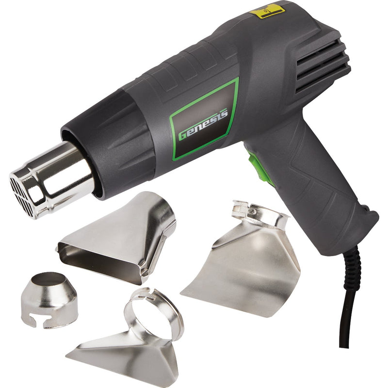 Genesis 12.5A Dual Temp Heat Gun Kit w/9 Accessories