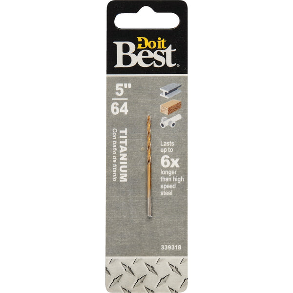 Do it Best 5/64 In. Titanium Drill Bit