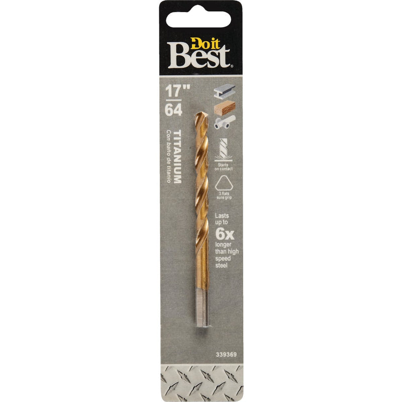 Do it Best 17/64 In. Titanium Drill Bit