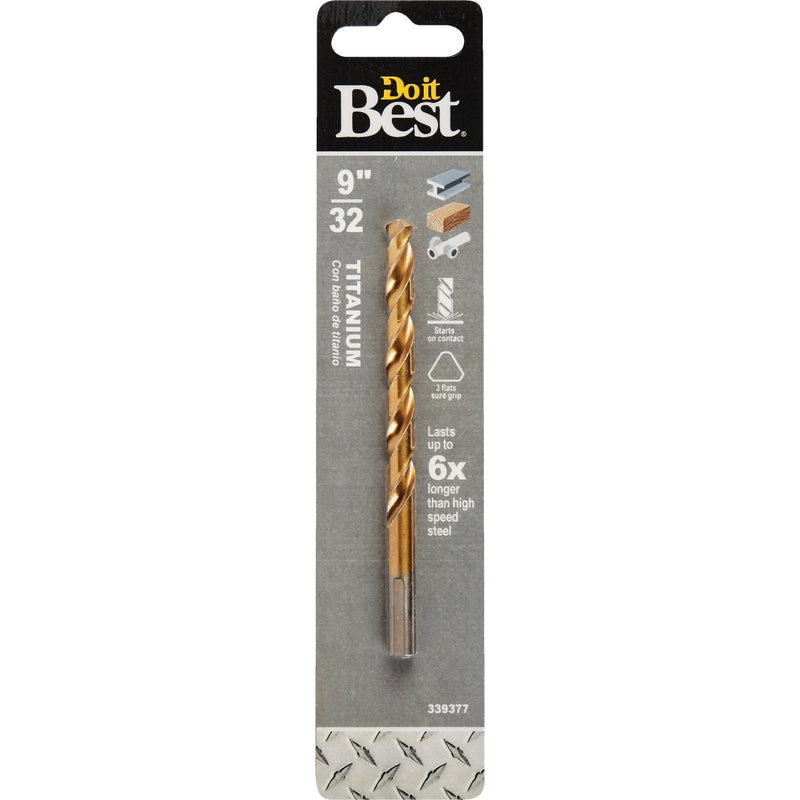 Do it Best 9/32 In. Titanium Drill Bit