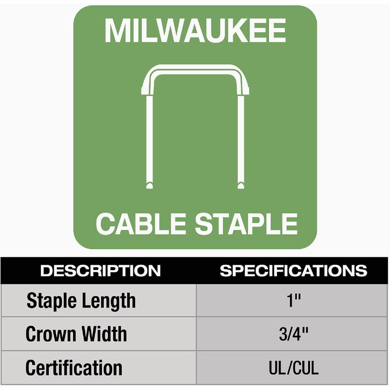 Milwaukee M12 1 In. Cordless Cable Stapler (Tool Only)