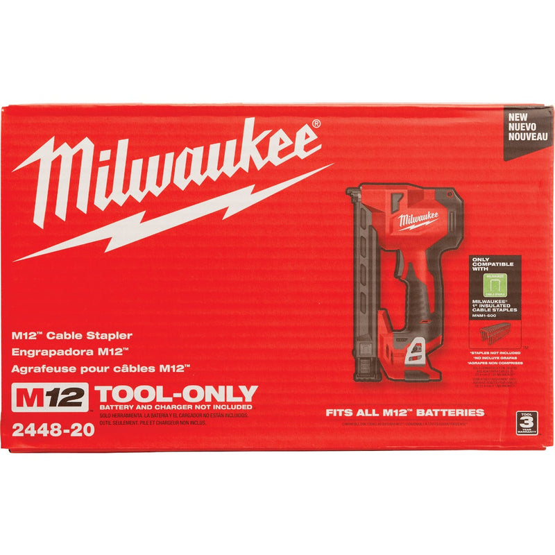 Milwaukee M12 1 In. Cordless Cable Stapler (Tool Only)