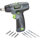 Genesis 8-Volt Lithium-Ion 1/4 In. Hex 2-Speed Cordless Screwdriver Kit