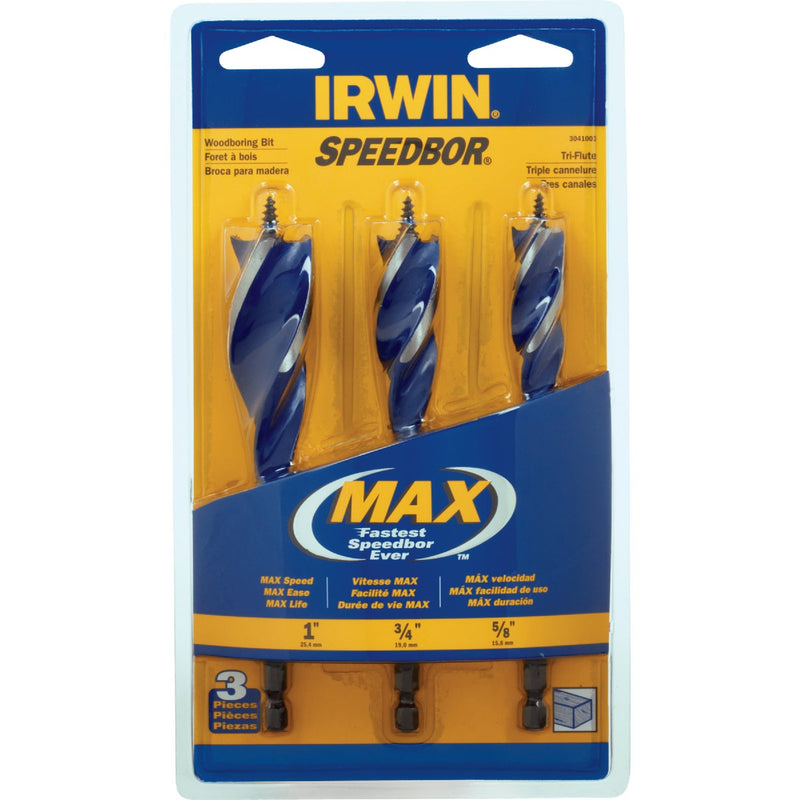 Irwin Speedbor MAX 3-Piece Auger Bit Set