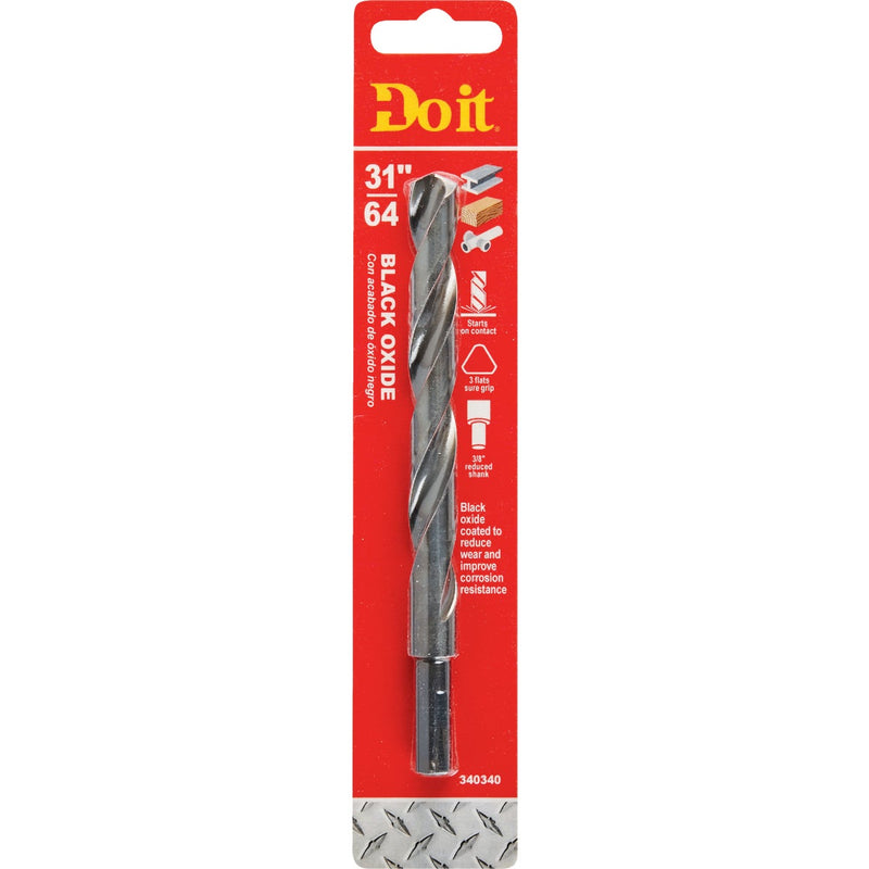 Do it 31/64 In. Black Oxide Drill Bit