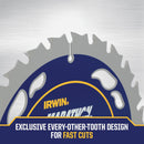 Irwin Marathon 7-1/4 In. 24-Tooth Framing/Ripping Circular Saw Blade