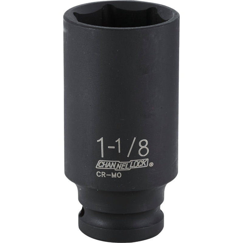 Channellock 1/2 In. Drive 1-1/8 In. 6-Point Deep Standard Impact Socket