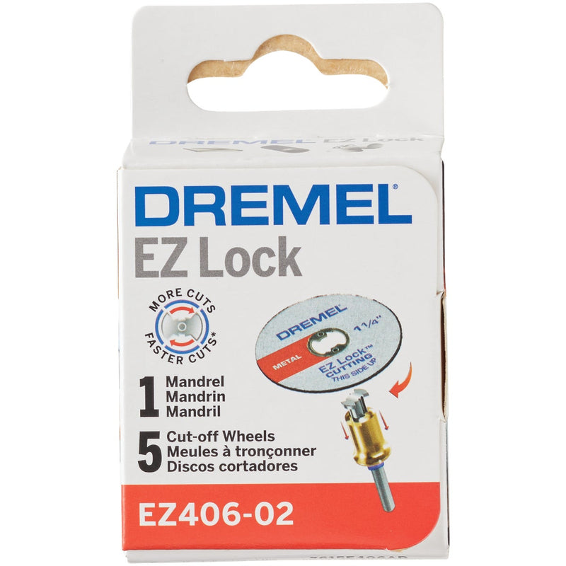 Dremel EZ Lock Mandrel and Cut-Off Wheel Starter Rotary Tool Accessory Kit (5-Piece)