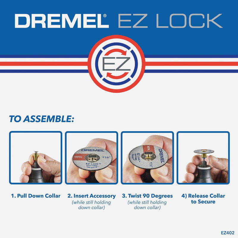 Dremel 1-1/2 In. EZ Lock Metal Cut-Off Wheel, (5-Pack)