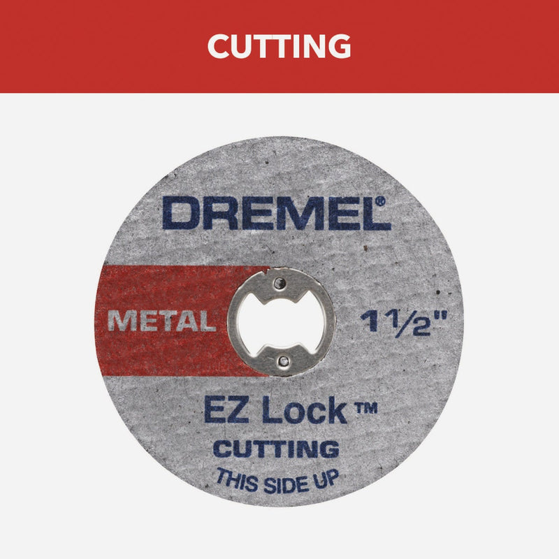 Dremel 1-1/2 In. EZ Lock Metal Cut-Off Wheel, (5-Pack)