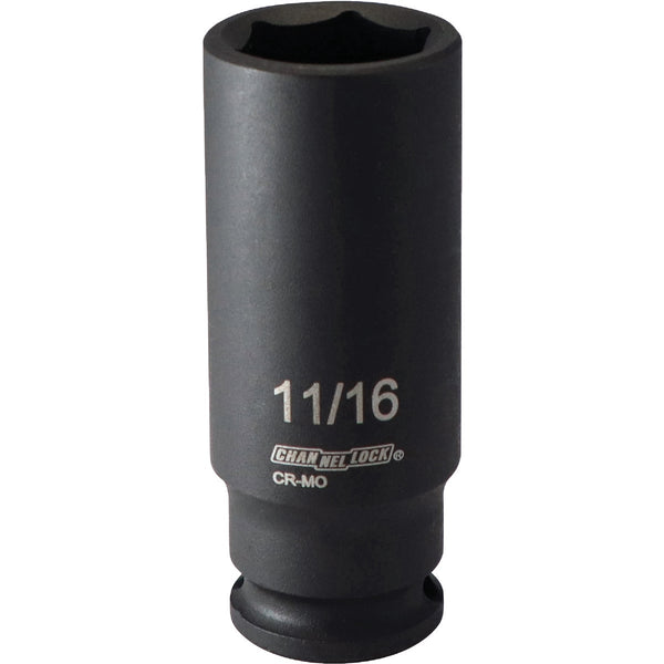 Channellock 3/8 In. Drive 11/16 In. 6-Point Deep Standard Impact Socket