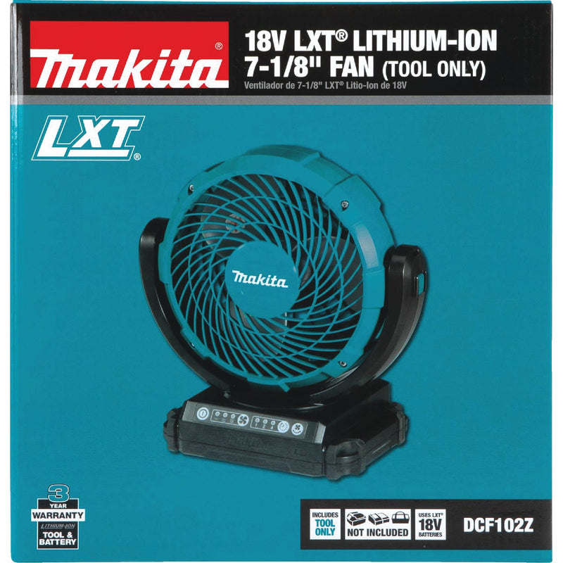 Makita 18 Volt LXT Lithium-Ion 7-1/8 In. Cordless Jobsite Fan (Tool Only)