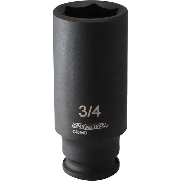 Channellock 3/8 In. Drive 3/4 In. 6-Point Deep Standard Impact Socket