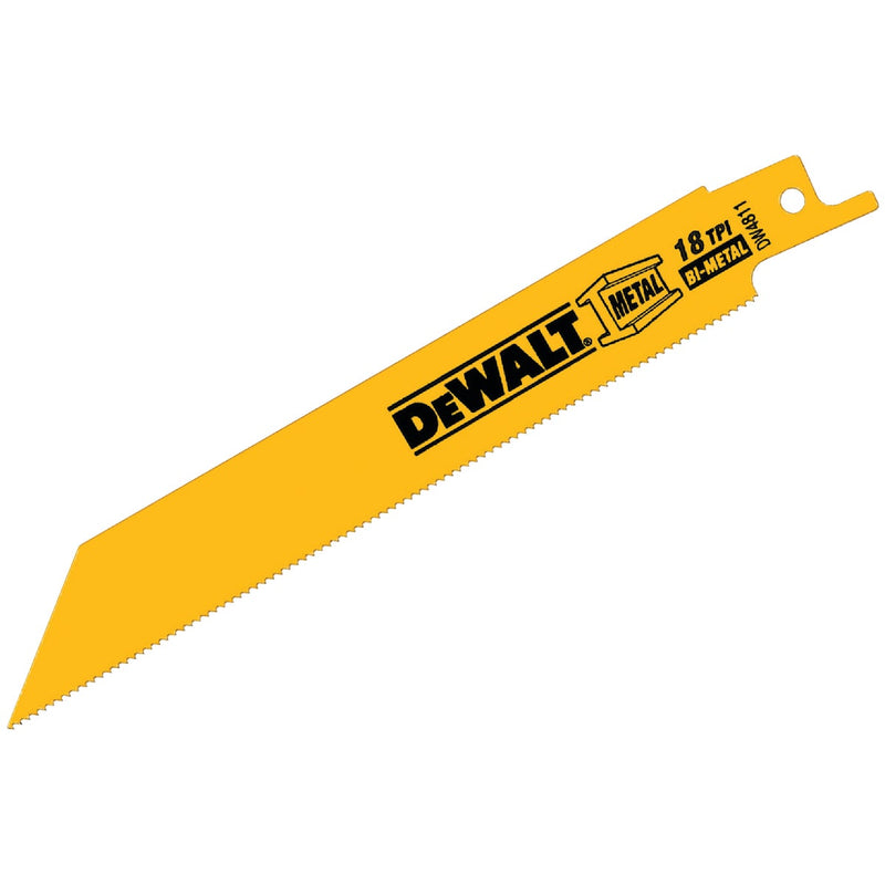 DeWalt 6 In. 18 TPI Medium Metal Reciprocating Saw Blade (2-Pack)