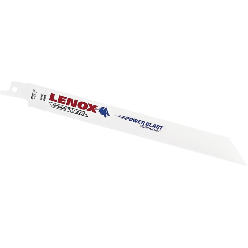 Lenox 8 In. 18 TPI Medium Metal Reciprocating Saw Blade (5-Pack)