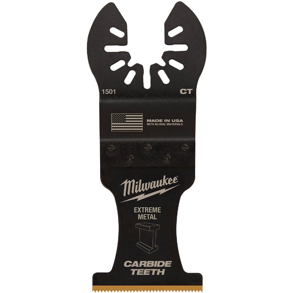 Milwaukee OPEN-LOK 1-3/8 In. Titanium Enhanced Carbide Teeth Metal Oscillating Blade