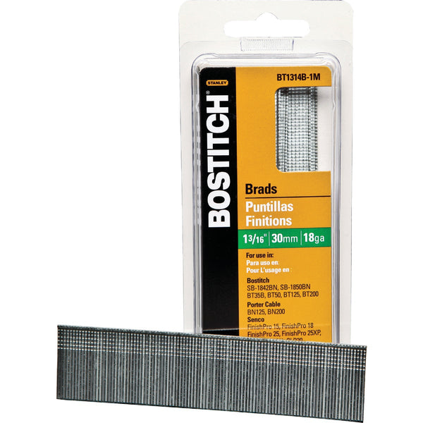 Bostitch 18-Gauge Coated Brad Nail, 1-3/16 In. (3000 Ct.)