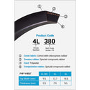 Mitsuboshi Fractional Horsepower 3L Type, 3/8 In. x 28 In.