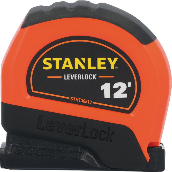 Stanley LeverLock 12 Ft. High-Visibility Tape Measure