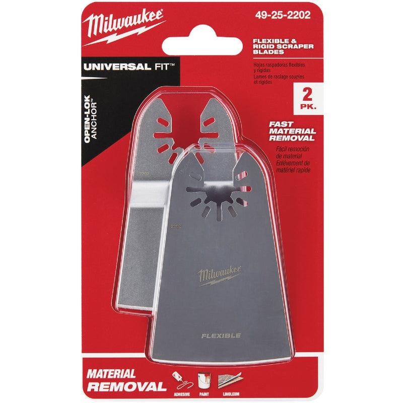 Milwaukee OPEN-LOK Multi-Tool Scraper Oscillating Blade Assortment (2-Piece)