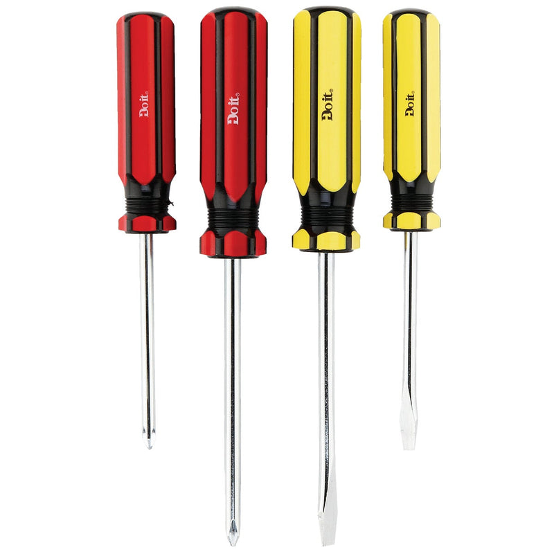 Do it Slotted & Phillips Screwdriver Set (4-Piece)