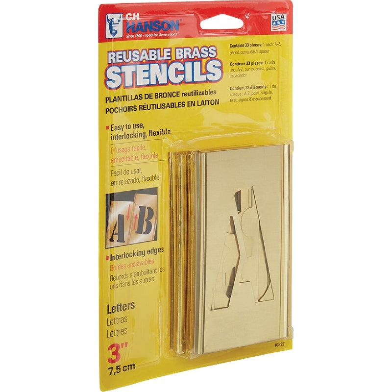 CH Hanson 3 In. Letter Stencil Set (32 Piece)