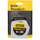 Stanley PowerLock 8m/26 Ft. Classic Tape Measure