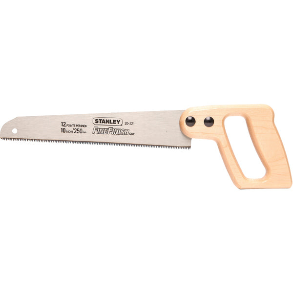 Stanley 10 In. L. Blade 12 PPI Maple Handle Hand Saw