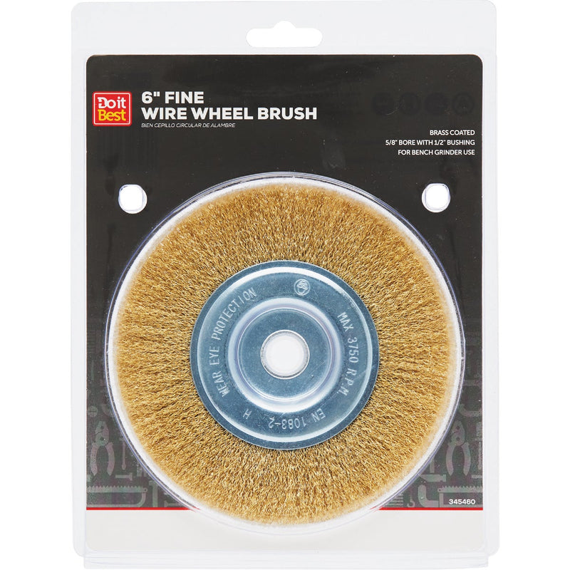 Do it Best 6 In. Fine Bench Grinder Wire Wheel