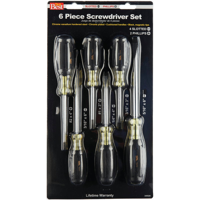 Do it Best Professional Cushion-Grip Screwdriver Set (6-Piece)