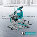 Makita 18 Volt LXT Lithium-Ion Brushless 10 In. Dual-Bevel Sliding Compound Cordless Miter Saw Kit with Laser