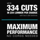 Makita 18 Volt LXT Lithium-Ion Brushless 10 In. Dual-Bevel Sliding Compound Cordless Miter Saw Kit with Laser