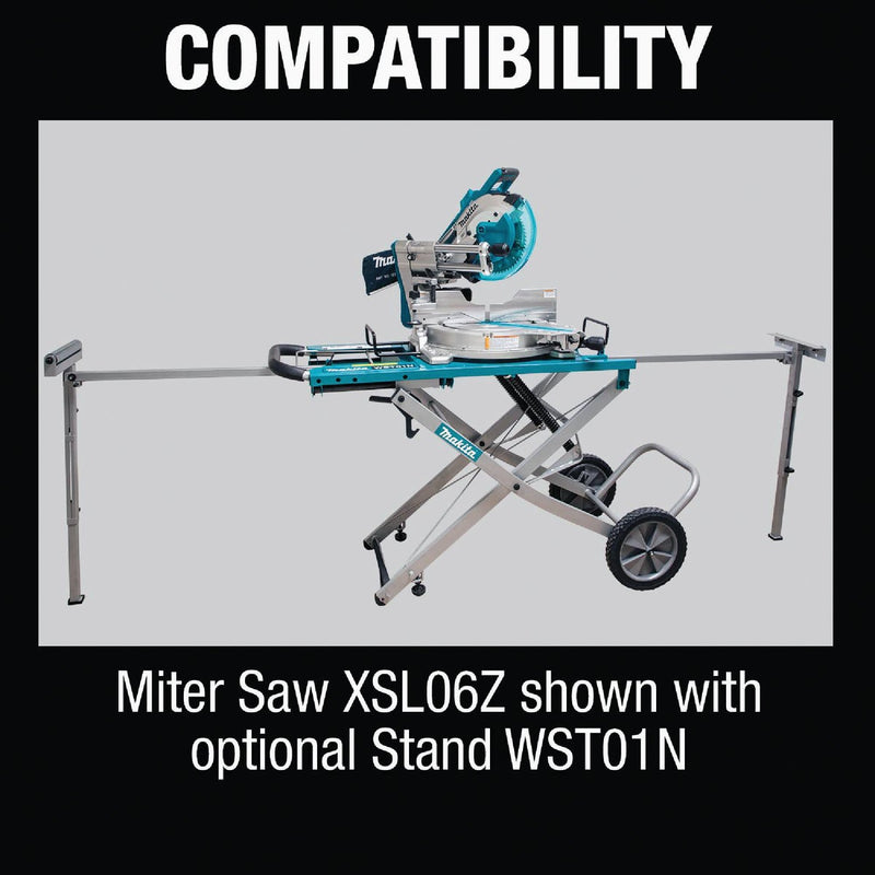 Makita 18 Volt LXT Lithium-Ion Brushless 10 In. Dual-Bevel Sliding Compound Cordless Miter Saw Kit with Laser