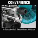 Makita 18 Volt LXT Lithium-Ion Brushless 10 In. Dual-Bevel Sliding Compound Cordless Miter Saw Kit with Laser