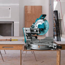 Makita 18 Volt LXT Lithium-Ion Brushless 10 In. Dual-Bevel Sliding Compound Cordless Miter Saw Kit with Laser