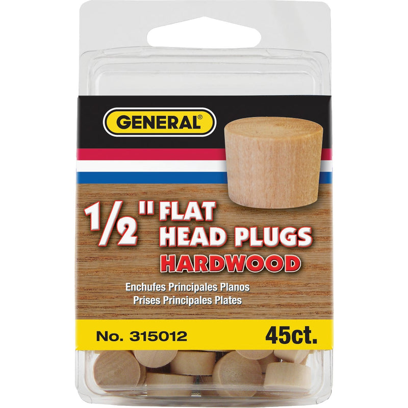 General Tools 1/2 In. Hardwood Flat Head Plug (45-Count)