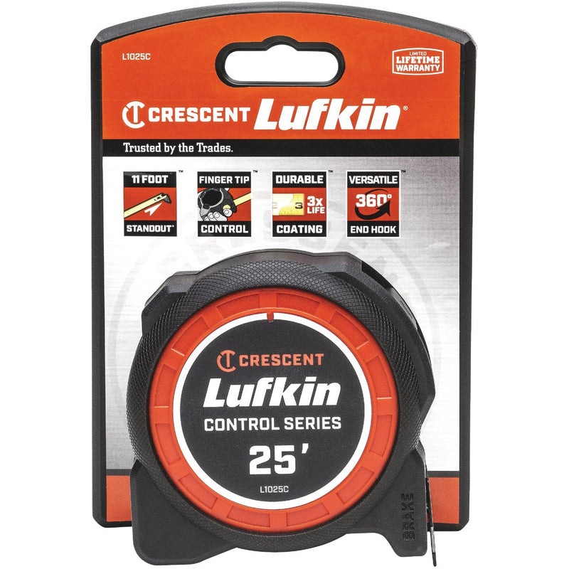 Crescent Lufkin Command Control Series 1-3/16 In. x 25 Ft. Tape Measure with Yellow Blade