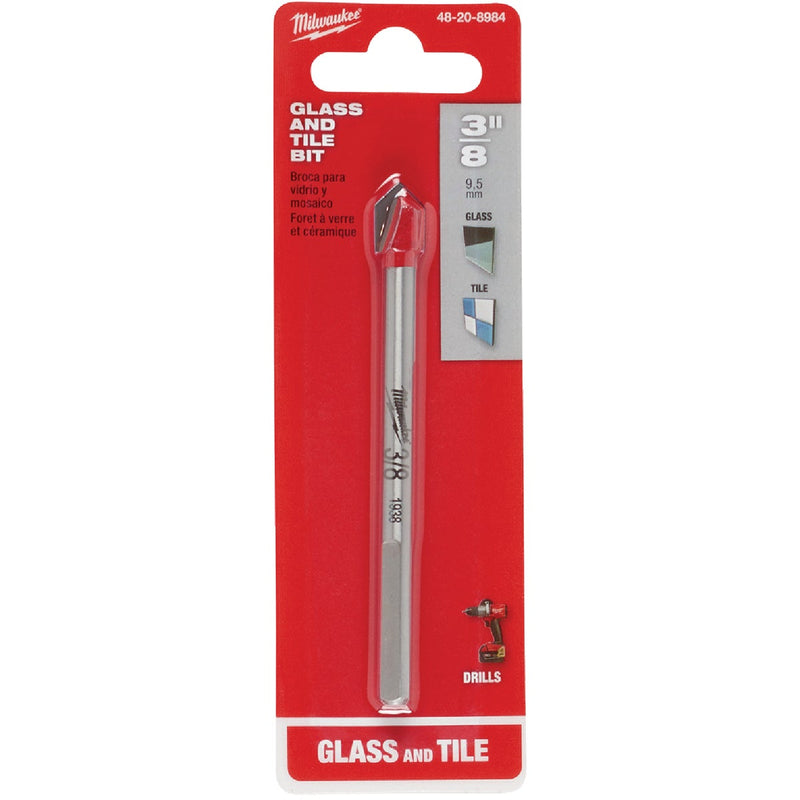 Milwaukee 3/8 In. Glass and Tile Bit