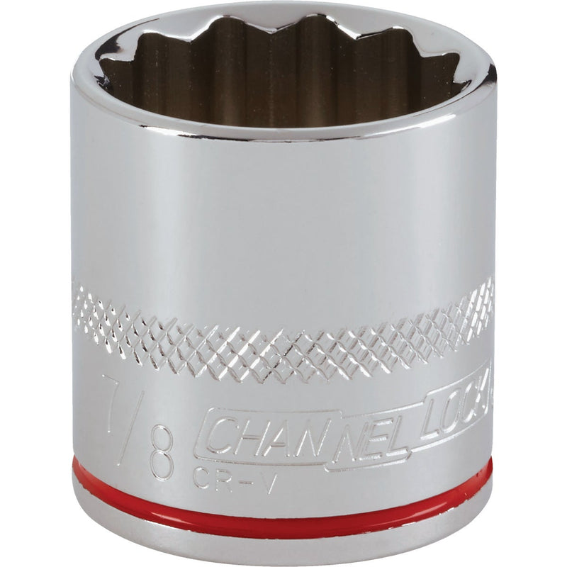 Channellock 3/8 In. Drive 7/8 In. 12-Point Shallow Standard Socket