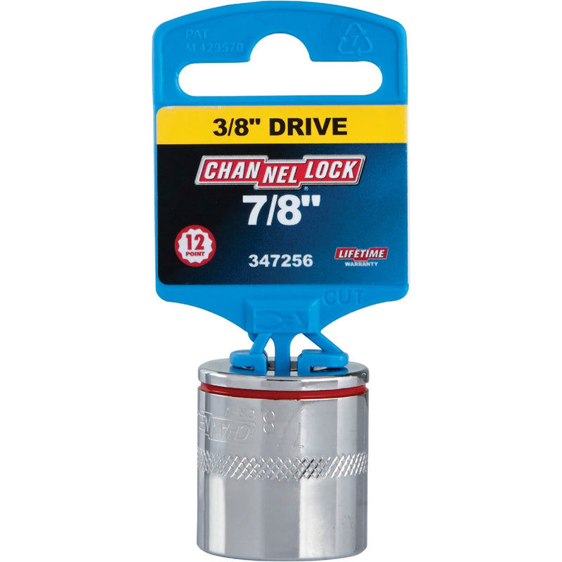 Channellock 3/8 In. Drive 7/8 In. 12-Point Shallow Standard Socket