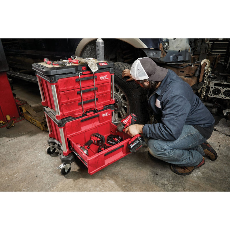 Milwaukee PACKOUT 2-Drawer Toolbox, 50 Lb. Capacity