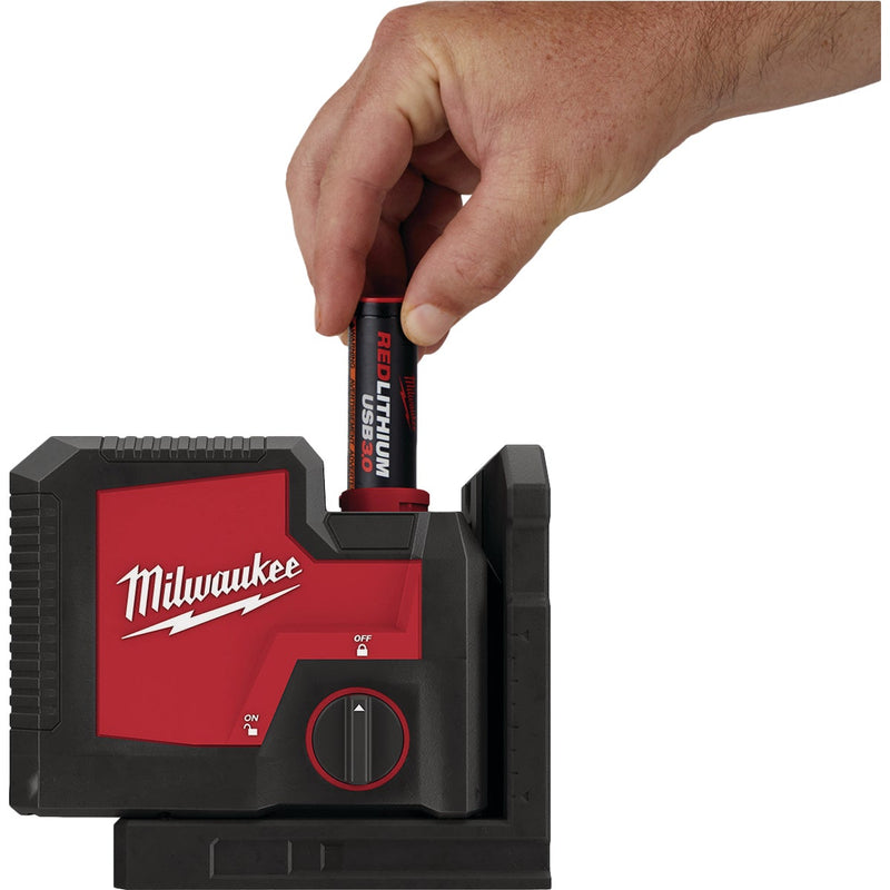 Milwaukee USB Rechargeable Green 3-Point Laser