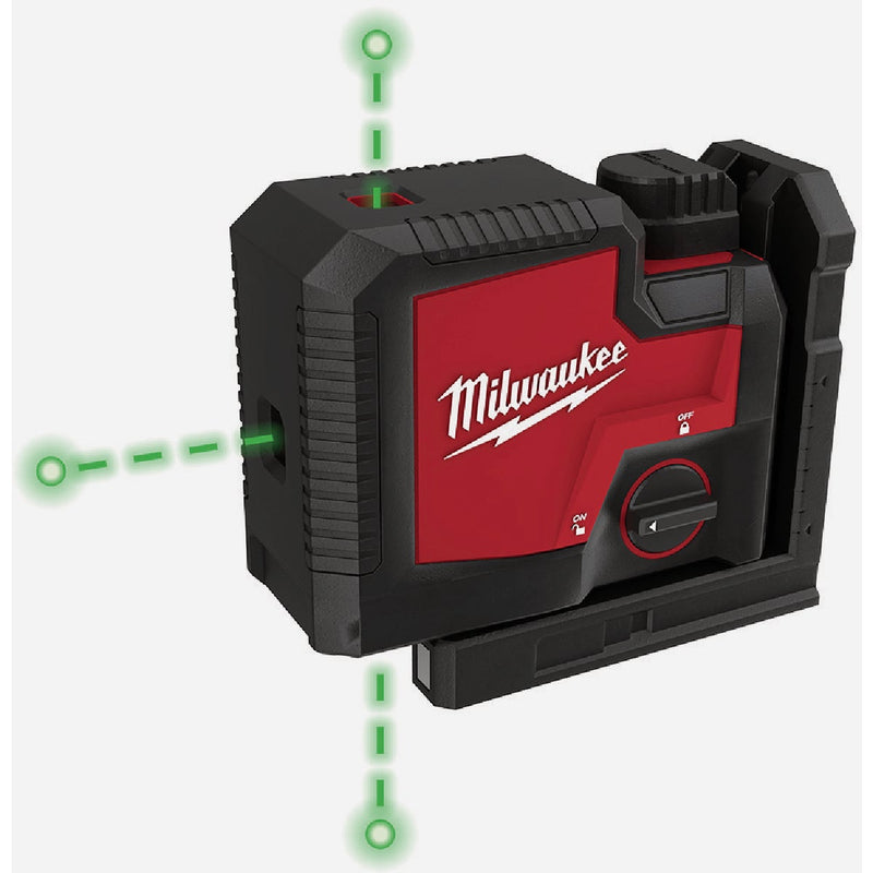 Milwaukee USB Rechargeable Green 3-Point Laser