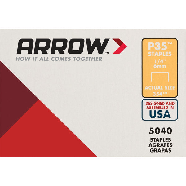 Arrow P35 Plier Type Staple, 1/4 In. (5040-Pack)