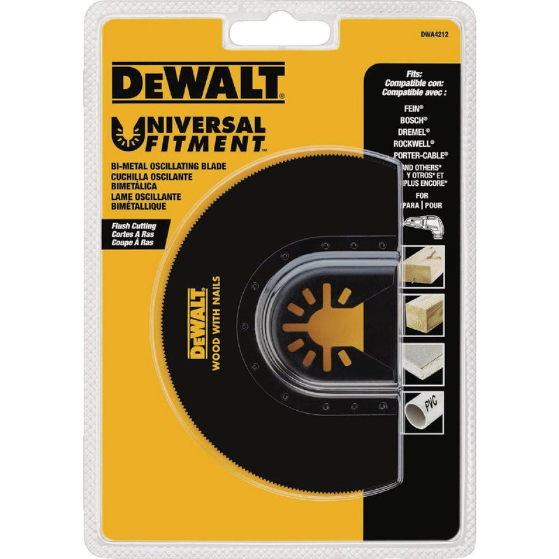 DEWALT Universal Fitment High Speed Steel Flush Cut Round Oscillating Blade