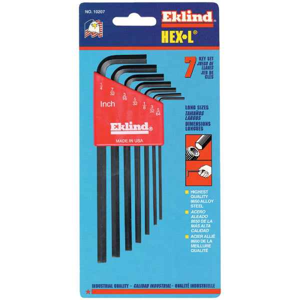 Eklind Long Arm Hex Key Set, 7-Piece