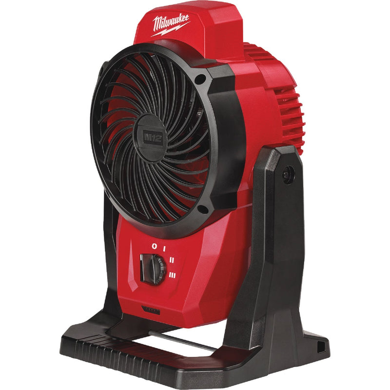 Milwaukee M12 12 Volt Lithium-Ion Mounting Cordless Jobsite Fan (Tool Only)