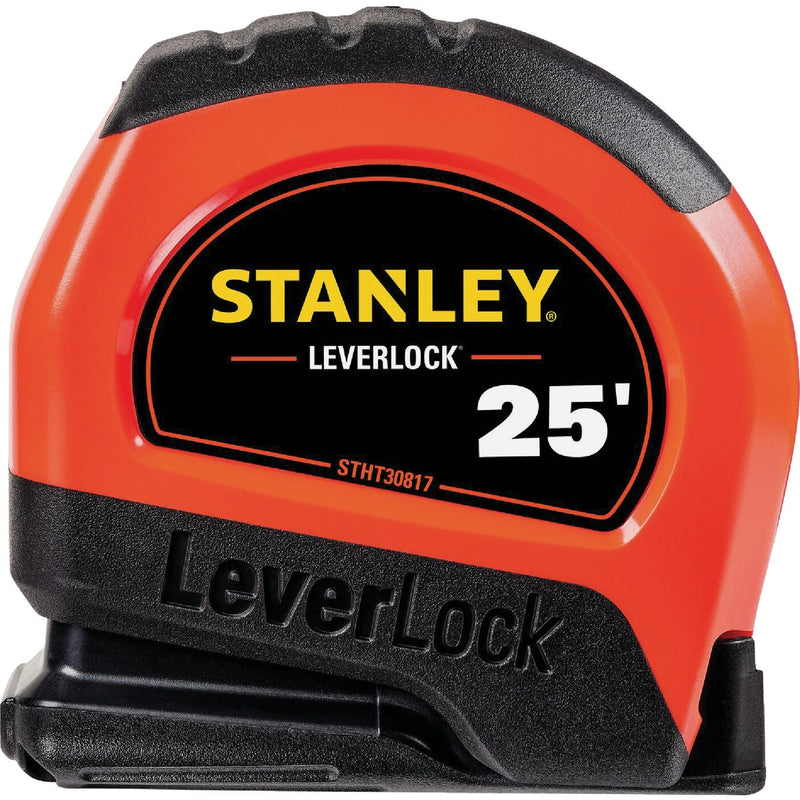 Stanley LeverLock 25 Ft. High-Visibility Tape Measure