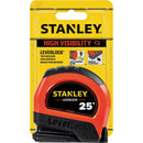 Stanley LeverLock 25 Ft. High-Visibility Tape Measure